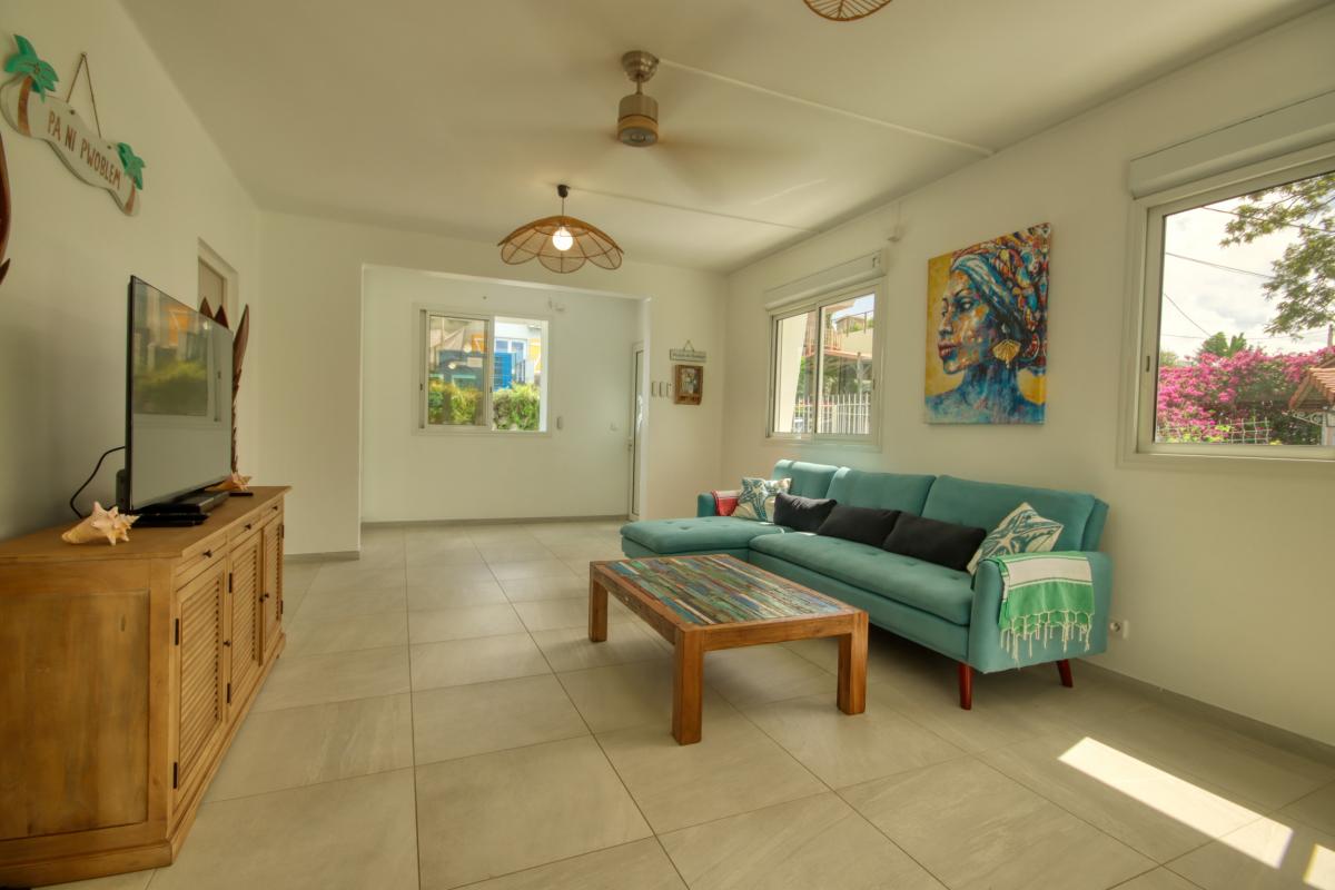 location villa 8 personnes le Diamant Martinique salon 3
